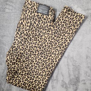 Levi's 720 High Rise Super Skinny 29x30 Leopard Animal Print Jeans